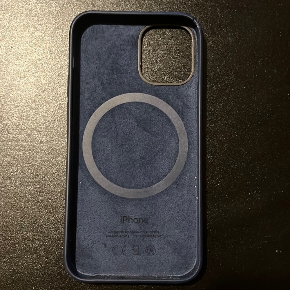 iPhone 12 mini leather case